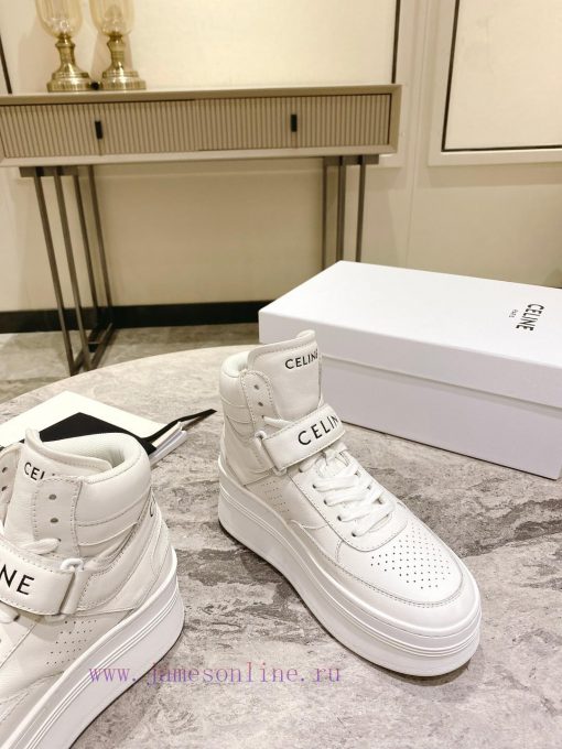 Top versionCeline's new autumn and winter color blocked sports shoes with thick soles and he2tiu3lw8 - Image 7