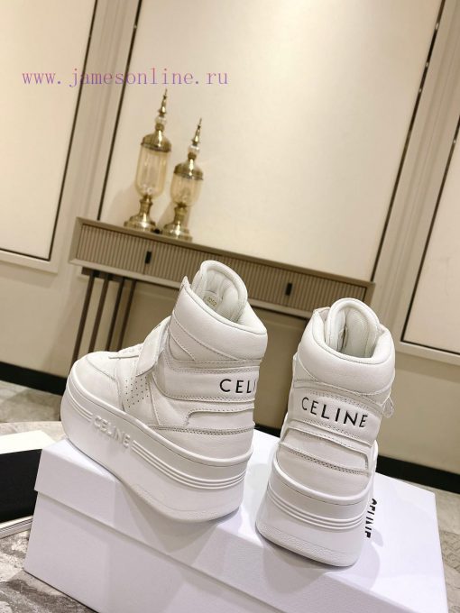 Top versionCeline's new autumn and winter color blocked sports shoes with thick soles and he2tiu3lw8 - Image 9