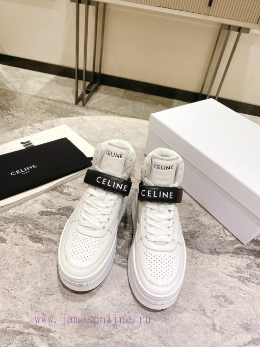 Top versionCeline's new autumn and winter color blocked sports shoes with thick soles and heifc7vtpm - Image 2