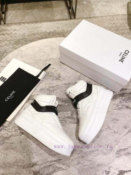 Top versionCeline's new autumn and winter color blocked sports shoes with thick soles and heifc7vtpm - Image 6