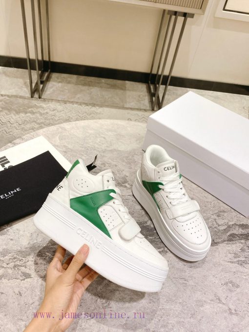 Top versionCeline's new autumn and winter color blocked sports shoes with thick soles and heb8vxqsiy - Image 2