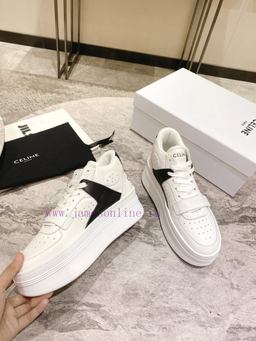 Top versionCeline's new autumn and winter color blocked sports shoes with thick soles and hegd3s2cad - Image 5