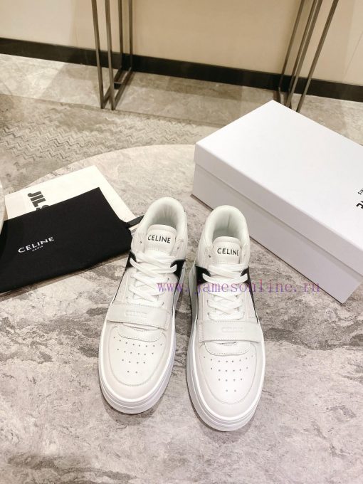 Top versionCeline's new autumn and winter color blocked sports shoes with thick soles and hegd3s2cad - Image 6