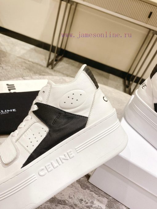 Top versionCeline's new autumn and winter color blocked sports shoes with thick soles and hegd3s2cad - Image 7