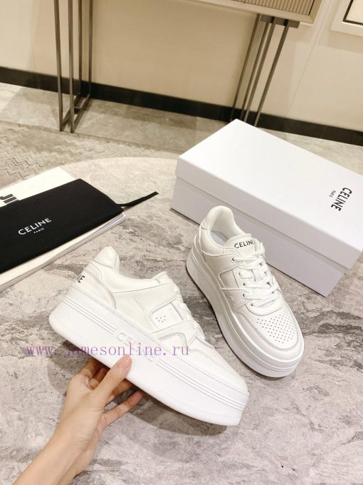 Top versionCeline's new autumn and winter color blocked sports shoes with thick soles and heotyk9fw0 - Image 3