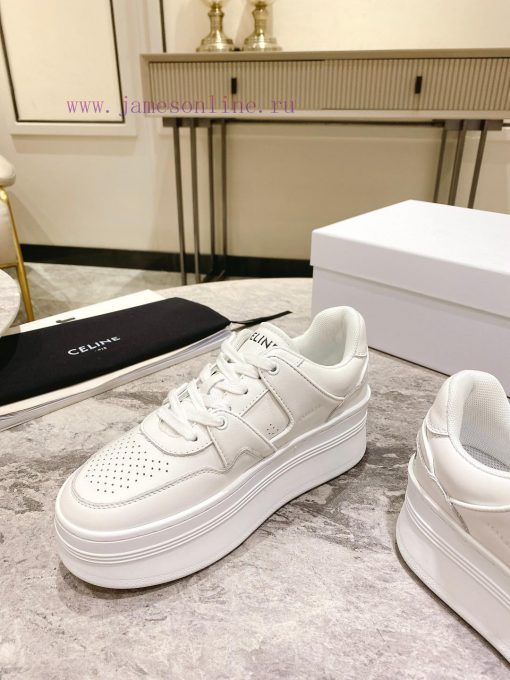 Top versionCeline's new autumn and winter color blocked sports shoes with thick soles and heotyk9fw0 - Image 4