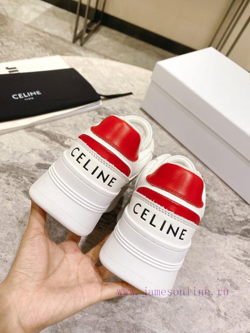 Top versionCeline's new autumn and winter color blocked sports shoes with thick soles and heswf2u34j - Image 10
