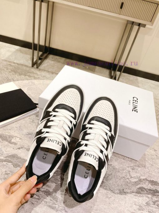 Top versionCeline's new autumn and winter color blocked sports shoes with thick soles and he370881d4 - Image 5