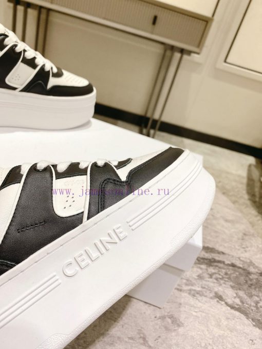 Top versionCeline's new autumn and winter color blocked sports shoes with thick soles and he370881d4 - Image 8