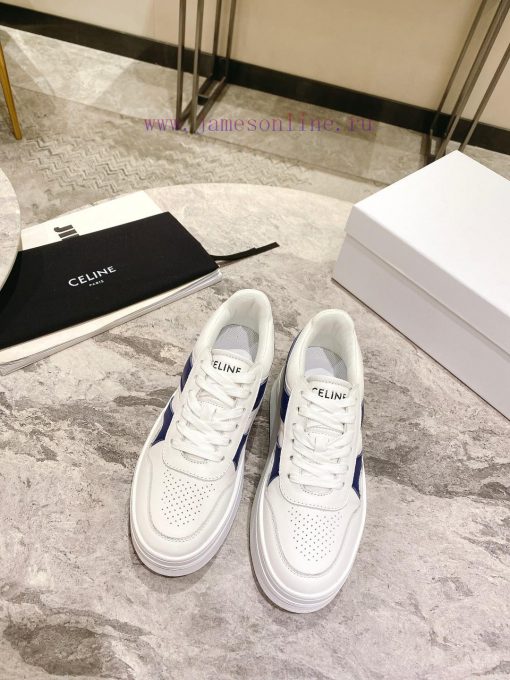 Top versionCeline's new autumn and winter color blocked sports shoes with thick soles and heubhy16lg - Image 2