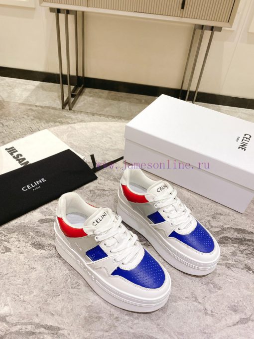 Top versionCeline's new autumn and winter color blocked sports shoes with thick soles and hekzn19ogh - Image 4