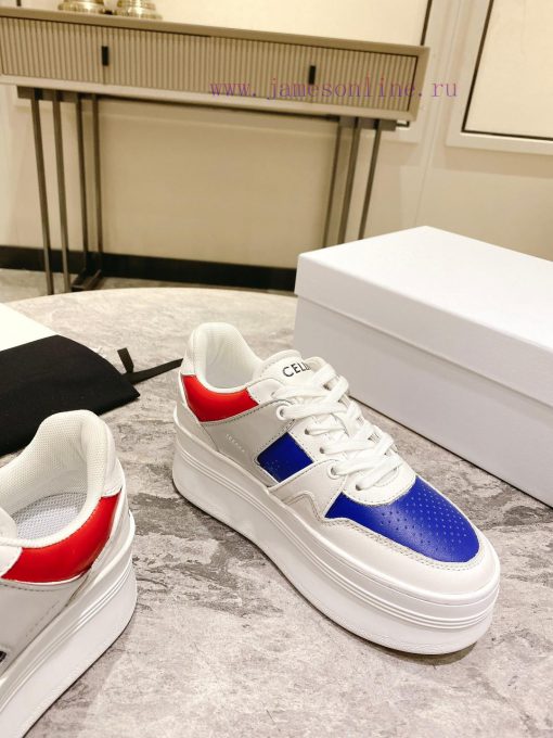 Top versionCeline's new autumn and winter color blocked sports shoes with thick soles and hekzn19ogh - Image 6