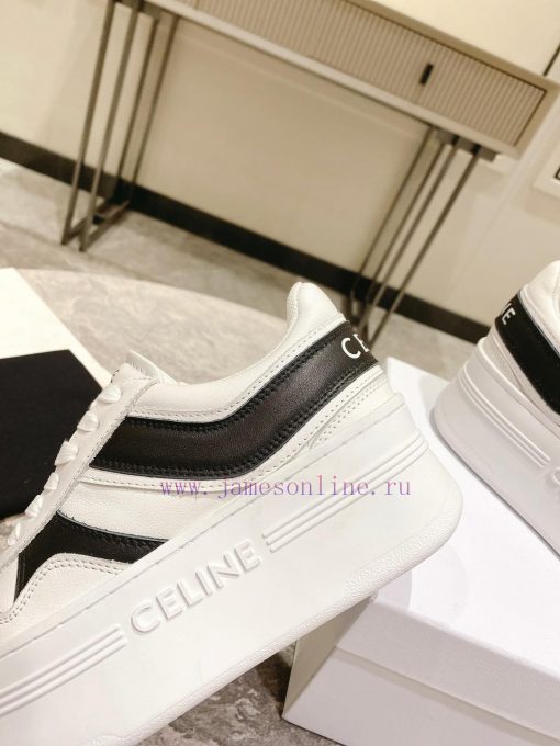 Top versionCeline's new autumn and winter color blocked sports shoes with thick soles and hejjqirvpi - Image 9