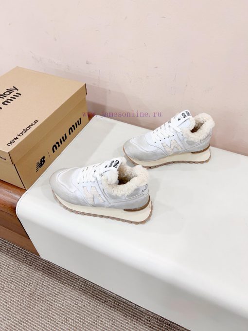 𝐌𝐢𝐮𝐦𝐢𝐱𝐧𝐞𝐰𝐁𝐚𝐥𝐚𝐧𝐜 Certified 𝟐𝟎𝟐𝟐𝟑𝙨𝐧𝐞𝐰Miumi * new thick soled teddy fur full wool inner shoes, eueeqb3r - Image 3