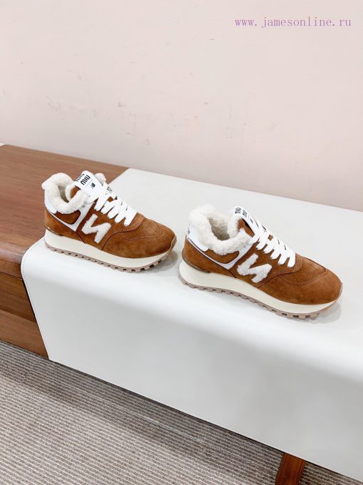 𝐌𝐢𝐮𝐦𝐢𝐱𝐧𝐞𝐰𝐁𝐚𝐥𝐚𝐧𝐜 Certified 𝟐𝟎𝟐𝟐𝟑𝙨𝐧𝐞𝐰Miumi * new thick soled teddy fur full wool inner shoes, rg1rnj3k - Image 7
