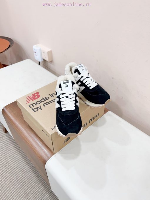 𝐌𝐢𝐮𝐦𝐢𝐱𝐧𝐞𝐰𝐁𝐚𝐥𝐚𝐧𝐜 Certified 𝟐𝟎𝟐𝟐𝟑𝙨𝐧𝐞𝐰Miumi * new thick soled teddy fur full wool inner shoes, e4nsofpi