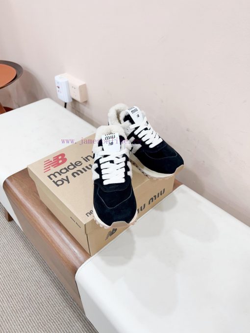 𝐌𝐢𝐮𝐦𝐢𝐱𝐧𝐞𝐰𝐁𝐚𝐥𝐚𝐧𝐜 Certified 𝟐𝟎𝟐𝟐𝟑𝙨𝐧𝐞𝐰Miumi * new thick soled teddy fur full wool inner shoes, e4nsofpi - Image 2