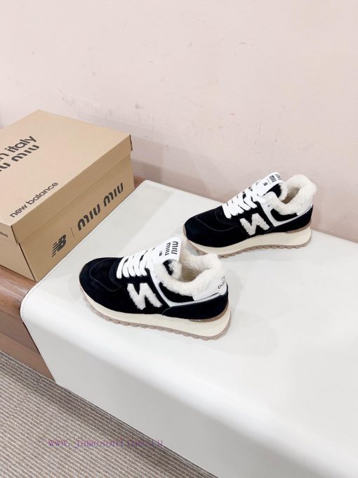 𝐌𝐢𝐮𝐦𝐢𝐱𝐧𝐞𝐰𝐁𝐚𝐥𝐚𝐧𝐜 Certified 𝟐𝟎𝟐𝟐𝟑𝙨𝐧𝐞𝐰Miumi * new thick soled teddy fur full wool inner shoes, e4nsofpi - Image 3