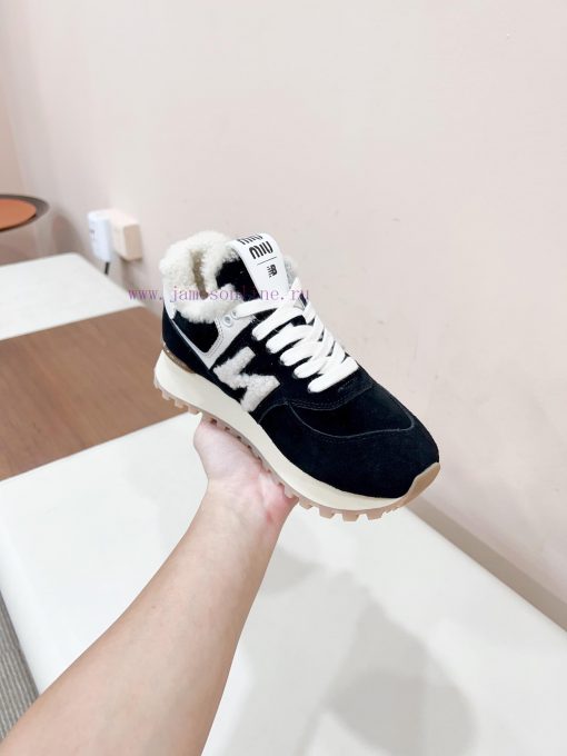 𝐌𝐢𝐮𝐦𝐢𝐱𝐧𝐞𝐰𝐁𝐚𝐥𝐚𝐧𝐜 Certified 𝟐𝟎𝟐𝟐𝟑𝙨𝐧𝐞𝐰Miumi * new thick soled teddy fur full wool inner shoes, e4nsofpi - Image 6