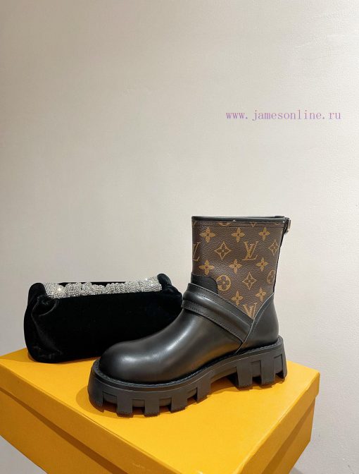 LV's latest popular short boots for autumn and winter are concise and practical, with a boldvz11x1j5 - Image 7