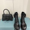 PRADA thick soled motorcycle boot bags are fashionable and casual motorcycle Martin boots wi928y397h