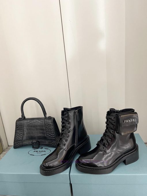 PRADA thick soled motorcycle boot bags are fashionable and casual motorcycle Martin boots wi928y397h - Image 5