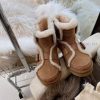 Chestnut BrownCool motorcycle style 〰️UGG super cool and super A leather motorcycle snow boozpapeg2v
