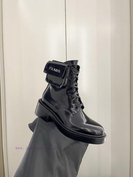 PRADA thick soled motorcycle boot bags are fashionable and casual motorcycle Martin boots wi928y397h - Image 8
