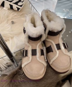 Oreo powderCool motorcycle style 〰️UGG super cool and super A leather motorcycle snow bootsSxunx9h5j