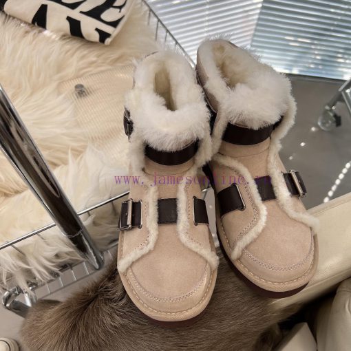 Oreo powderCool motorcycle style 〰️UGG super cool and super A leather motorcycle snow bootsSxunx9h5j - Image 2