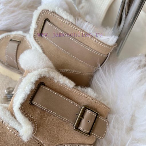 - New Sand ColorCool motorcycle style 〰️UGG super cool and super A leather motorcycle snow bru4nc4a9 - Image 7