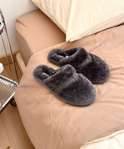 - Grey ️UGG autumn and winter classic fur integrated full toe fur mopHigh density imported fthpv83kq