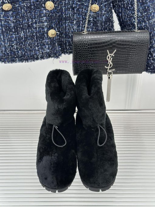 Prada 23S Autumn/Winter New Product Triangle LogoSnow bootsThe material is made of imported c0r4d2pr - Image 5