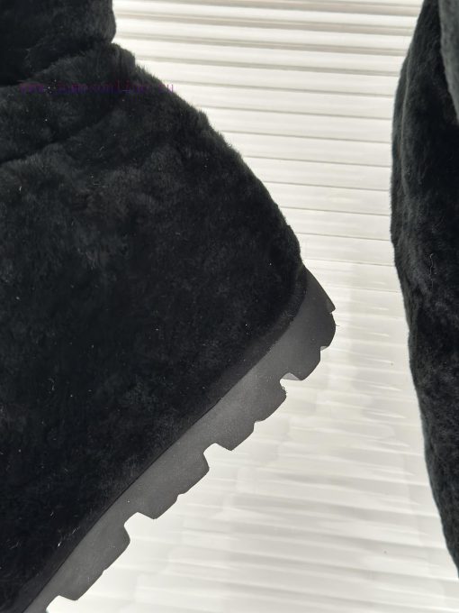 Prada 23S Autumn/Winter New Product Triangle LogoSnow bootsThe material is made of imported c0r4d2pr - Image 9