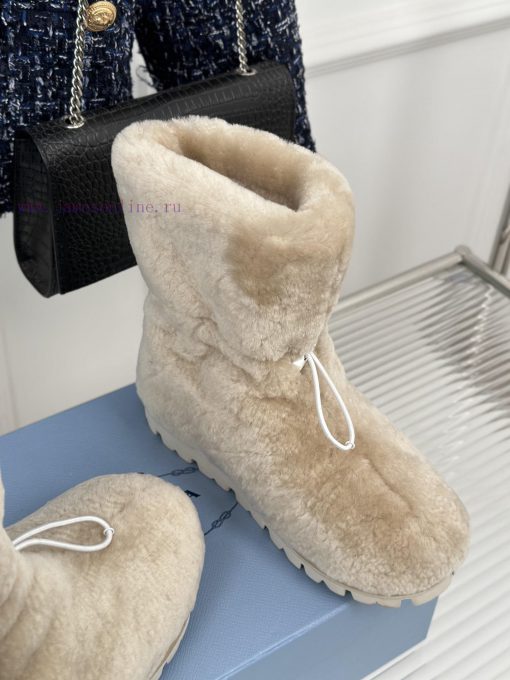 Prada 23S Autumn/Winter New Product Triangle LogoSnow bootsThe material is made of imported 8zufdhju - Image 6