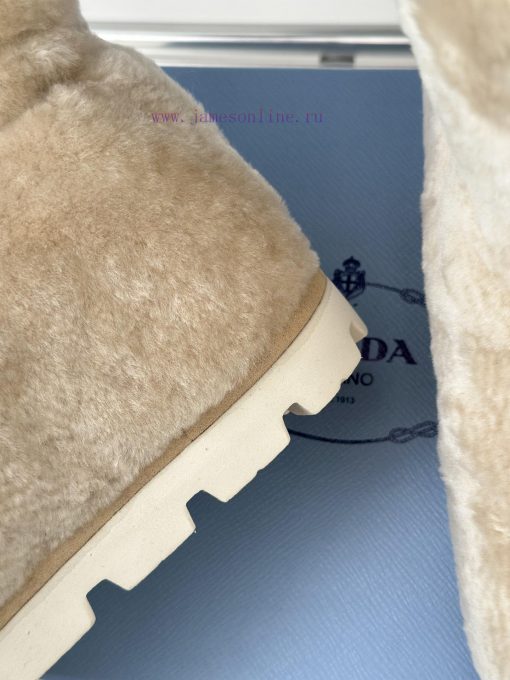 Prada 23S Autumn/Winter New Product Triangle LogoSnow bootsThe material is made of imported 8zufdhju - Image 7
