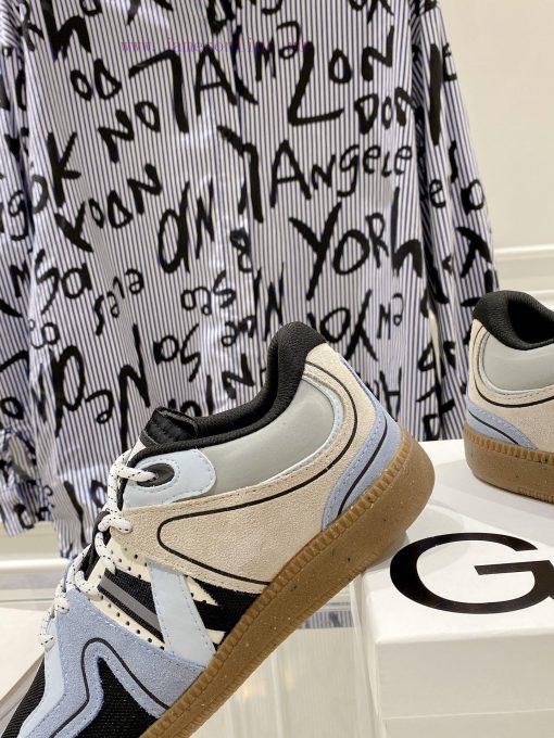 -- New Product Arrives -- GANNI Yang Mi's Same Style Color blocked Retro German Training Shoetplqmjz - Image 8