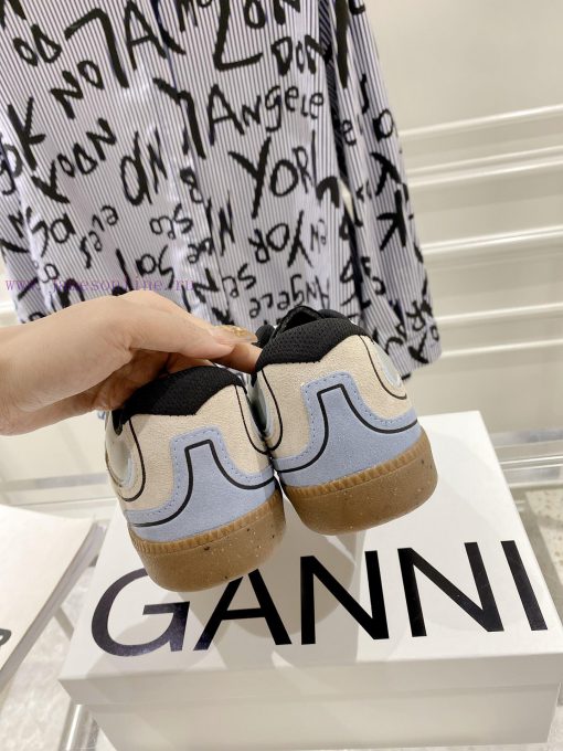 -- New Product Arrives -- GANNI Yang Mi's Same Style Color blocked Retro German Training Shoetplqmjz - Image 10