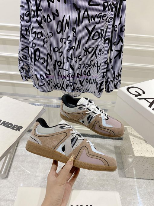 -- New Product Arrives -- GANNI Yang Mi's Same Style Color blocked Retro German Training Shofjahmjy1 - Image 4