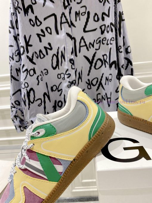 -- New Product Arrives -- GANNI Yang Mi's Same Style Color blocked Retro German Training Sho699k4gki - Image 9