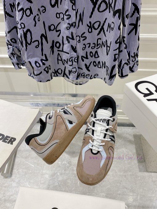 -- New Product Arrives -- GANNI Yang Mi's Same Style Color blocked Retro German Training Shofjahmjy1 - Image 6