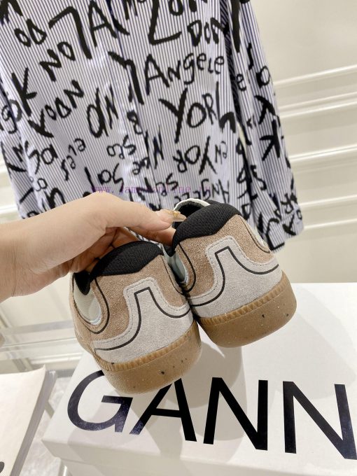 -- New Product Arrives -- GANNI Yang Mi's Same Style Color blocked Retro German Training Shofjahmjy1 - Image 9