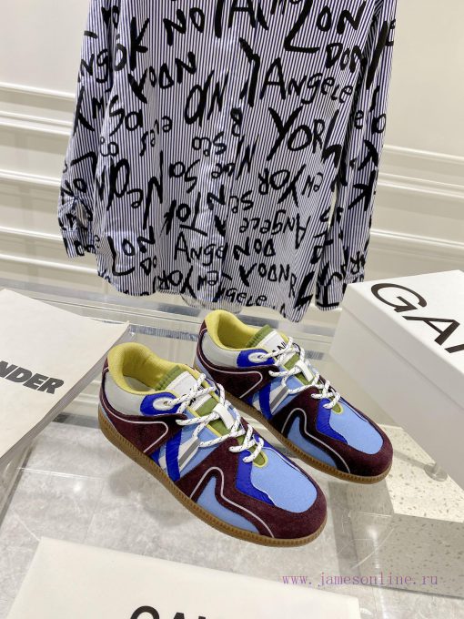 -- New Product Arrives -- GANNI Yang Mi's Same Style Color blocked Retro German Training Shok0hozozk - Image 6