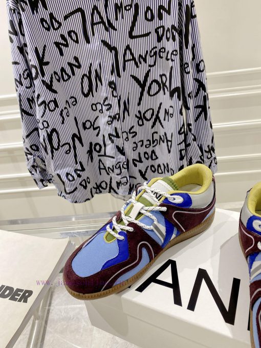 -- New Product Arrives -- GANNI Yang Mi's Same Style Color blocked Retro German Training Shok0hozozk - Image 7