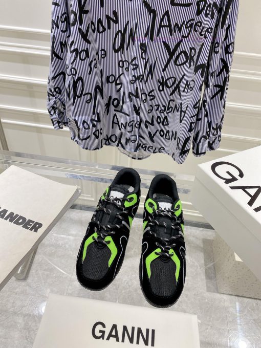 -- New Product Arrives -- GANNI Yang Mi's Same Style Color blocked Retro German Training Shoy8y6cbnr - Image 2