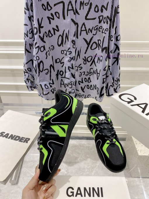 -- New Product Arrives -- GANNI Yang Mi's Same Style Color blocked Retro German Training Shoy8y6cbnr - Image 3