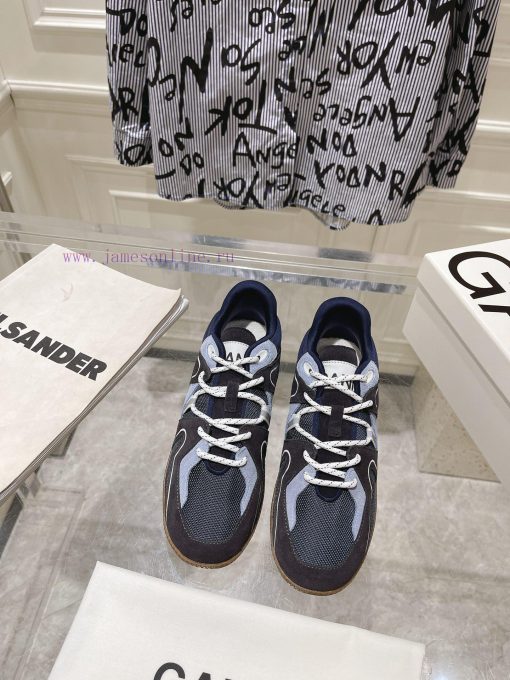 -- New Product Arrives -- GANNI Yang Mi's Same Style Color blocked Retro German Training Shol3tm1bf8