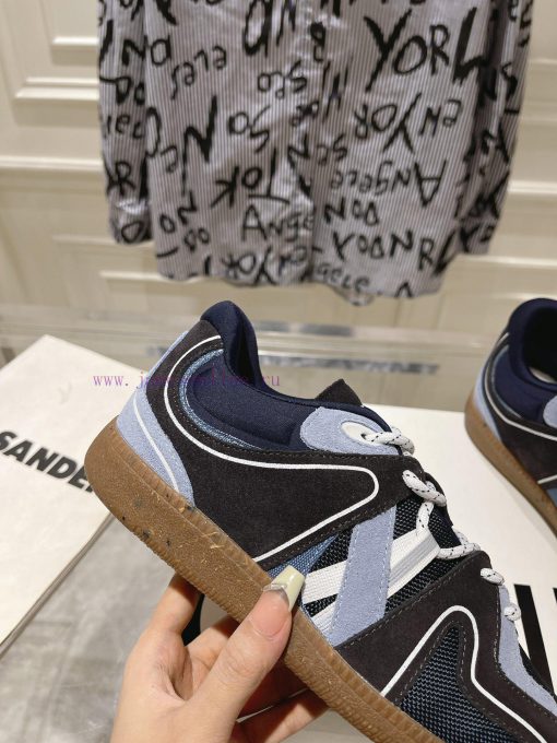 -- New Product Arrives -- GANNI Yang Mi's Same Style Color blocked Retro German Training Shol3tm1bf8 - Image 10