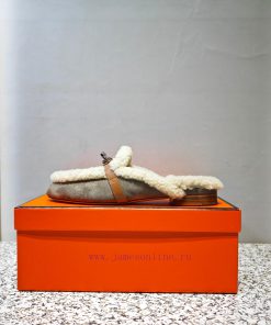 Top Hermes Kelly Buckle Series Woolen Half Slippers H Woolen TrailersOriginal purchase and d2ys9rjrb