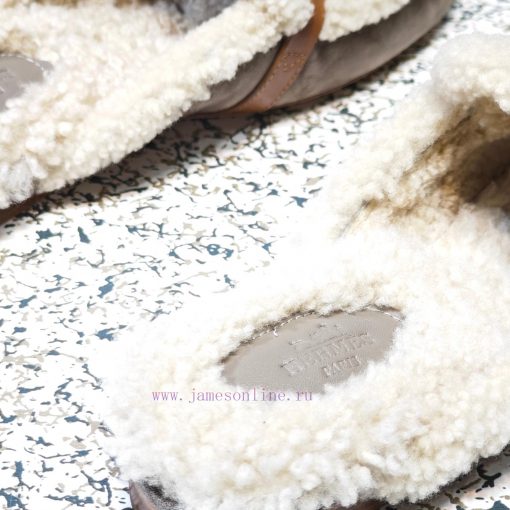 Top Hermes Kelly Buckle Series Woolen Half Slippers H Woolen TrailersOriginal purchase and d2ys9rjrb - Image 8